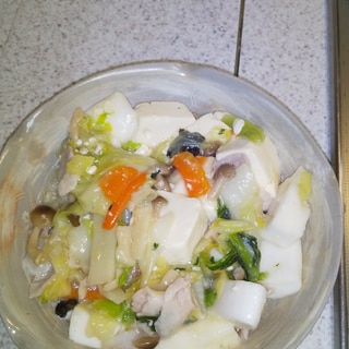 豆腐のうま煮　八宝菜風